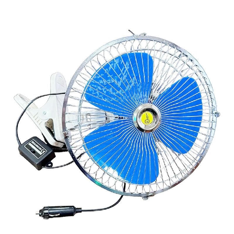 24V Araç Vantilatör 10” 25cm Mandallı Çakmaklık Girişli