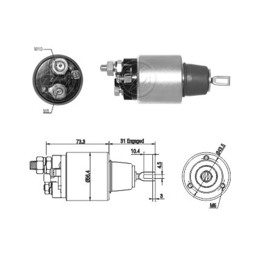 ZM 5671 Marş Otomatiği 24V Mercedes-Benz L - 1317 - L - 1517 - O 371 U - O 371 UL - OF - 1115 - OF - 1315 - OF - 1721 - OH