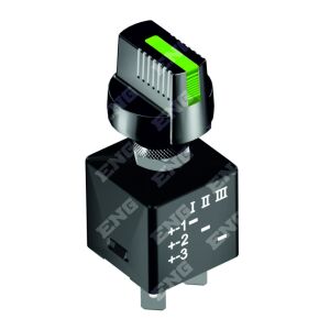Eng 012021 Çevirmeli Anahtar Düz Düğmeli Yeşil 0.1.2.3