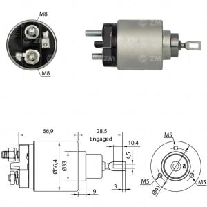 ZM 575 Marş Otomatiği 12V Alfa Romeo Alfa 145 / Fiat Duna / Lada Samara