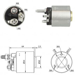 ZM 590 Marş Otomatiği 12V Opel / Mercedes-Benz / Renault (SVA-0590)