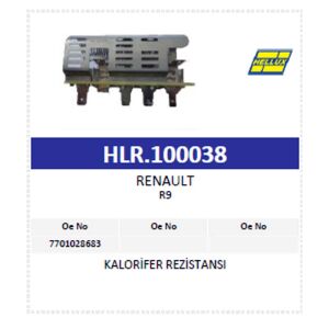 Kalorifer Rezistansı Renault R9 (7701028683 )