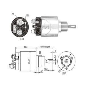 ZM 578 Marş Otomatiği 12V Tek Fişli 0331303005 - 0331303016 - 0331303031