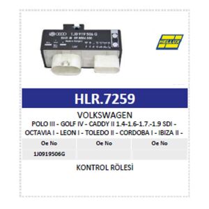 VW Polo III Golf IV Caddy II 18 Pin Kontrol Rölesi 1J0919506G