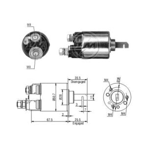 ZM 603 Marş Otomatiği 12V Uzun Piston 31210PC2016