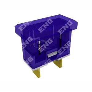 Eng 040205 Dikdörtgen İkaz Lambası 12 V Mavi (Ampullü)