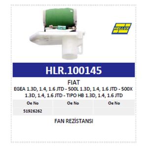 Fan Rezistansı Fıat Egea 1.3D, 1.4, 1.6 Jtd - 500L