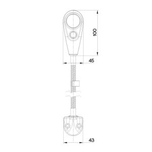 Sanel Kuğu Boynu Harita Okuma Lambası 12V-24V Uyumlu Universal SGN