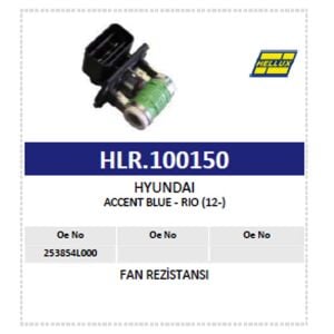 Hyundai Accent Blue Rio (12-) Fan Rezistansı 253854L000