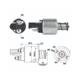 ZM 5498 Marş Otomatiği 12V Audi A4 - A5 - A6 - A7 - A8 - Q5 - Q7 / Bentley Continental / Porsche Cayenne / Volkswagen Touareg