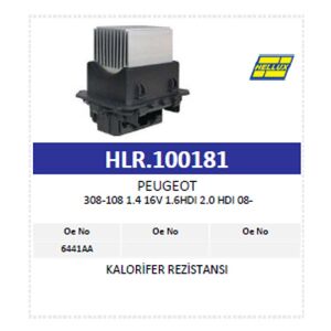 Kalorifer Rezistansı  308 1.4 16V 1.6Hdı 2.0 Hdı 0