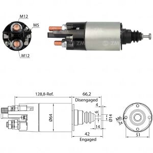 ZM 842 Marş Otomatiği 24V 39MT Kulaksız Mercedes-Benz - MAN - Renault Trucks - Volvo 19011505 - 10070033