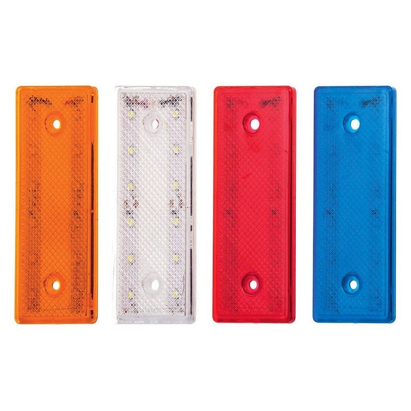 12 Ledli Side Marker Lamba 12V/24V Mavi - 51-M