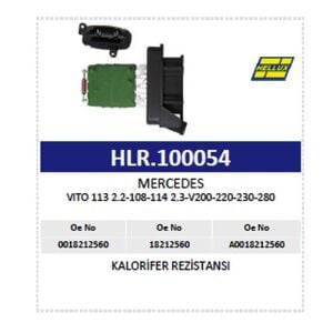 Mercedes Vito 108 113 114 2.2 Kalorifer Rezistansı 18212560