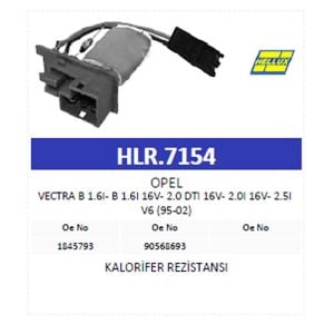 Opel Vectra B 1.6i 16V Kalorifer Rezistansı 90568693