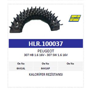 Peugeot 307 HB 1.6 16V Kalorifer Rezistansı 6441AP
