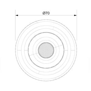 Sanel Spot 24 Volt Beyaz Işıklı Butonlu SSM24WB