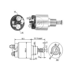 ZM 576 Marş Otomatiği 12V 2 Fişli Bosch Tip Volkswagen Golf - Jetta - Passat - Transporter / Opel Ascona - Kadett - Rekord - Vectra