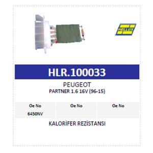 Kalorifer Rezistansı Peugeot Partner 1.6 16V (96-1
