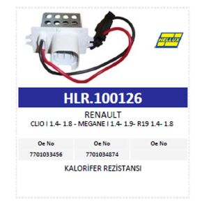 Kalorifer Rezistansı Renault Clıo I 1.4- 1.8 - Meg