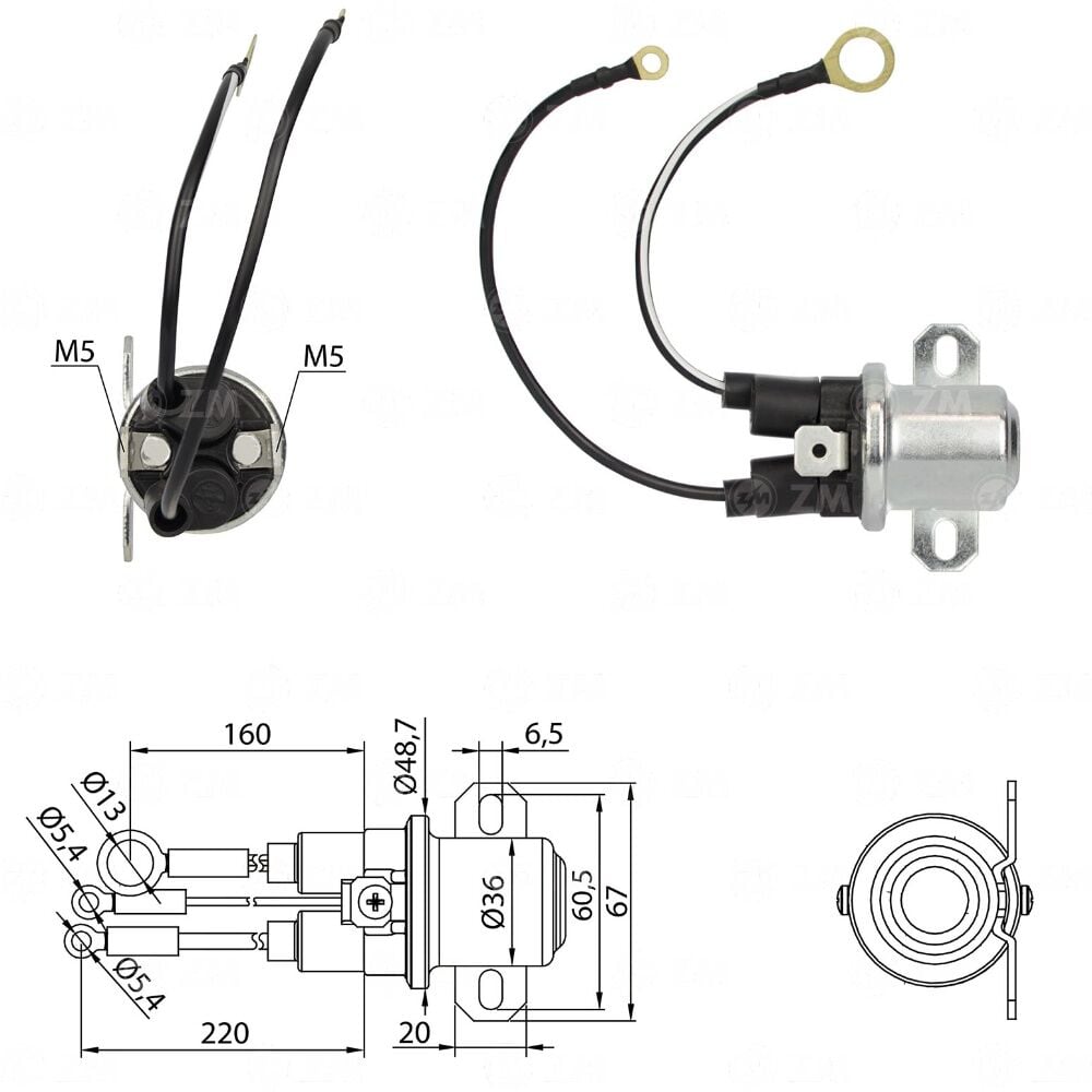 ZM 5407 Marş Yardımcı Otomatiği 12V Delco Remy 39MT Kamyon - İş Makinesi