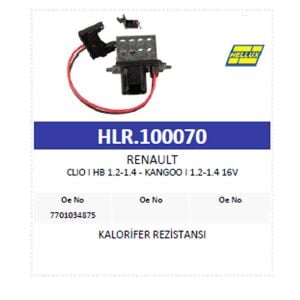 Renault Clio 1 HB 1.2-1.4 Kalorifer Rezistansı 7701034875