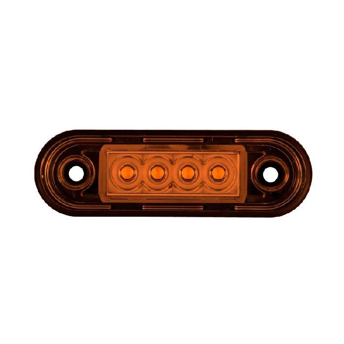 Parmak Lamba 4 Led'Li 83Mm 12V-24V Sarı - FR0170-Y
