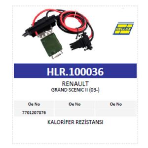 Kalorifer Rezistansı Renault Grand Scenıc Iı (03-)