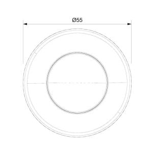 Sanel 24V 6 Ledli 1,2 Watt Power Spot Klips Montaj Beyaz SSPD24W6G