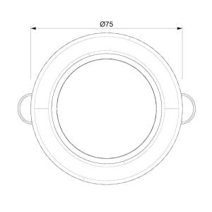 Sanel Butonlu Spot 12V Renk Modlu Beyaz-Gece Mavisi SSPEB.12WB-CG