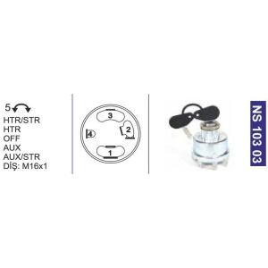 Kontak Anahtarı Fişek Ve Çivi Anahtarlı Ford Traktör-New Holland 35589 - NS10303