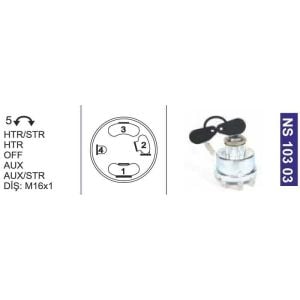Kontak Anahtarı Fişek Ve Çivi Anahtarlı Ford Traktör-New Holland 35589 - NS10303