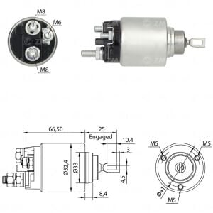 ZM 5382 Marş Otomatiği 12V Fiat Bravo - Doblo - Idea - Linea - Palio - Punto - Strada