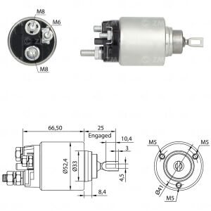 ZM 5382 Marş Otomatiği 12V Fiat Bravo - Doblo - Idea - Linea - Palio - Punto - Strada