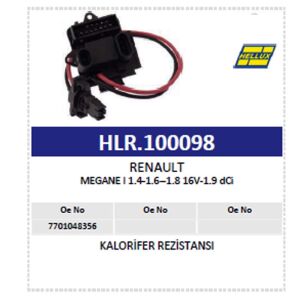 Megane I Kalorifer Rezistansı 1.4-1.9 dCi 7701048356