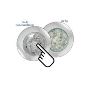 Sanel Power 12-24V3W Spot Led Dekoratif Lamba Butonlu SSPZ600WB