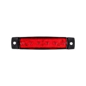 Parmak Lamba 6 Led'Li 92Mm 12V-24V Kırmızı - FR0172-R