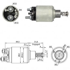 ZM 538 Marş Otomatiği 12V Case / Massey Ferguson Traktör
