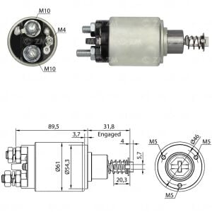 ZM 538 Marş Otomatiği 12V Case / Massey Ferguson Traktör
