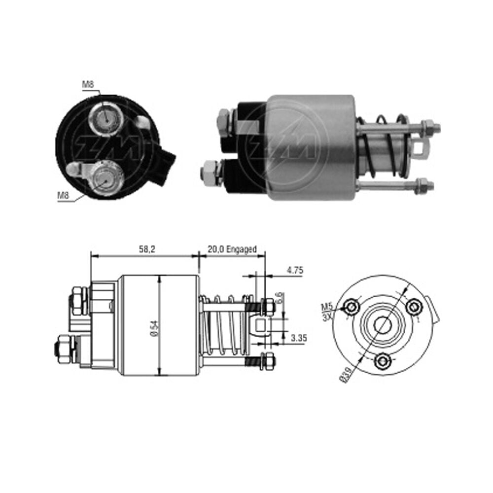 ZM 1397 Marş Otomatiği 12V Denso Tip Toyota Avensis 1997 - Corolla 2002