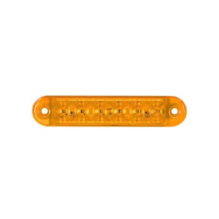 Parmak Lamba 6 Led'Li 100Mm 12V-24V Sarı - FR0173-Y