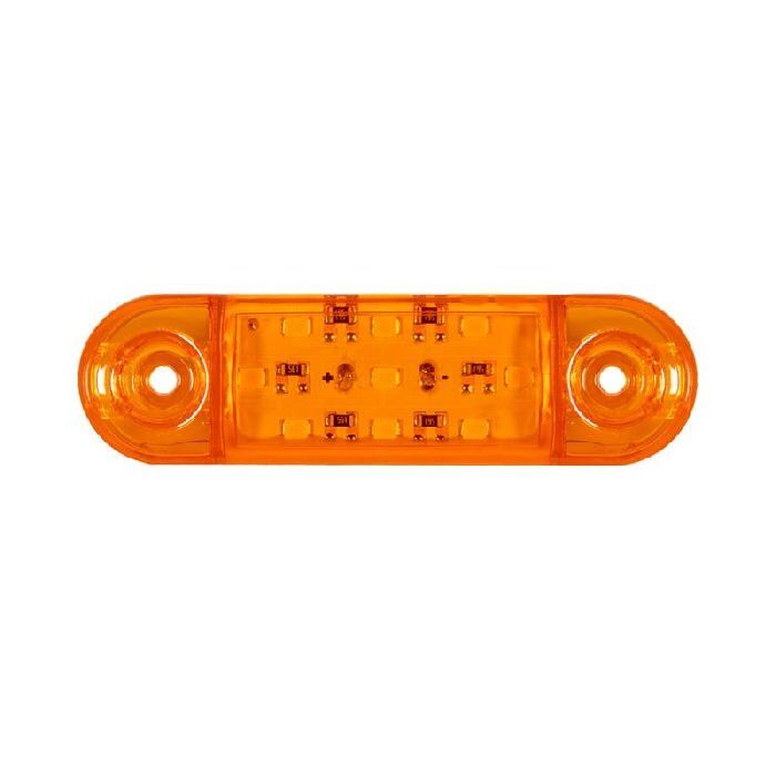 Parmak Lamba Oval 9 Led'Li 84Mm 12V-24V Sarı - FR0174-Y