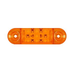 Parmak Lamba Oval 9 Led'Li 84Mm 12V-24V Sarı - FR0174-Y