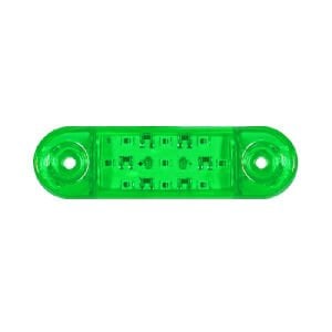 Parmak Lamba Oval 9 Led'Li 84Mm 12V-24V Yeşil - FR0174-G