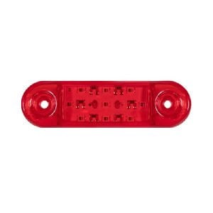Parmak Lamba Oval 9 Led'Li 84Mm 12V-24V Kırmızı - FR0174-R