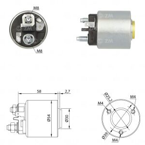 ZM 491 Marş Otomatiği 12V Fişli Fiat Uno - Tipo - Tempra - Fiorino / Lancia Y10 - Dedra 594045 - NE777