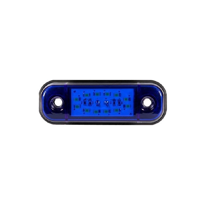 Parmak Lamba Oval 12 Led'Li 86Mm 12V-24V Mavi - FR0175-B