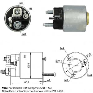 ZM 497 Marş Otomatiği 12V Civatalı Fiat Brava - Bravo - Marea - Palio - Siena - Strada / Lancia Dedra - Delta - Lybra 594181 - NE898