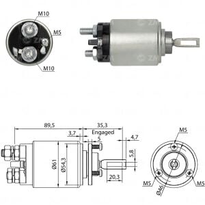 ZM 534 Marş Otomatiği 12V Case / John Deere / Massey Ferguson / Mercedes-Benz Traktör - İş Makinesi