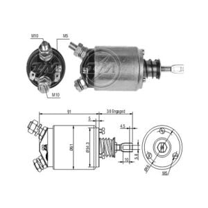 ZM 533 Marş Otomatiği 12V Agrale TX1600 / Valmet 68 - 85 ID - 110 ID Traktör